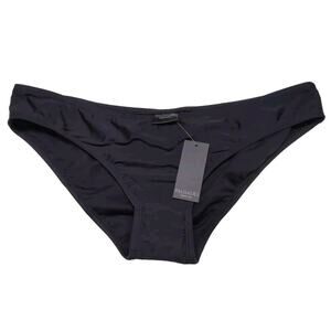 Palisades Beach Club Bikini Bottom Womens XL Solid Basic Black NEW NWT